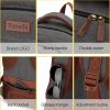 Tzowla Canvas Laptop Backpack for Men – Durable, Spacious and Functional - Image 3
