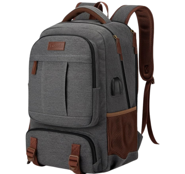 Tzowla Canvas Laptop Backpack for Men – Durable, Spacious and Functional